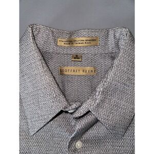 Geoffrey Beene 97%‎ cotton Long Sleeve Gray Dress Shirt Size 16 32/33